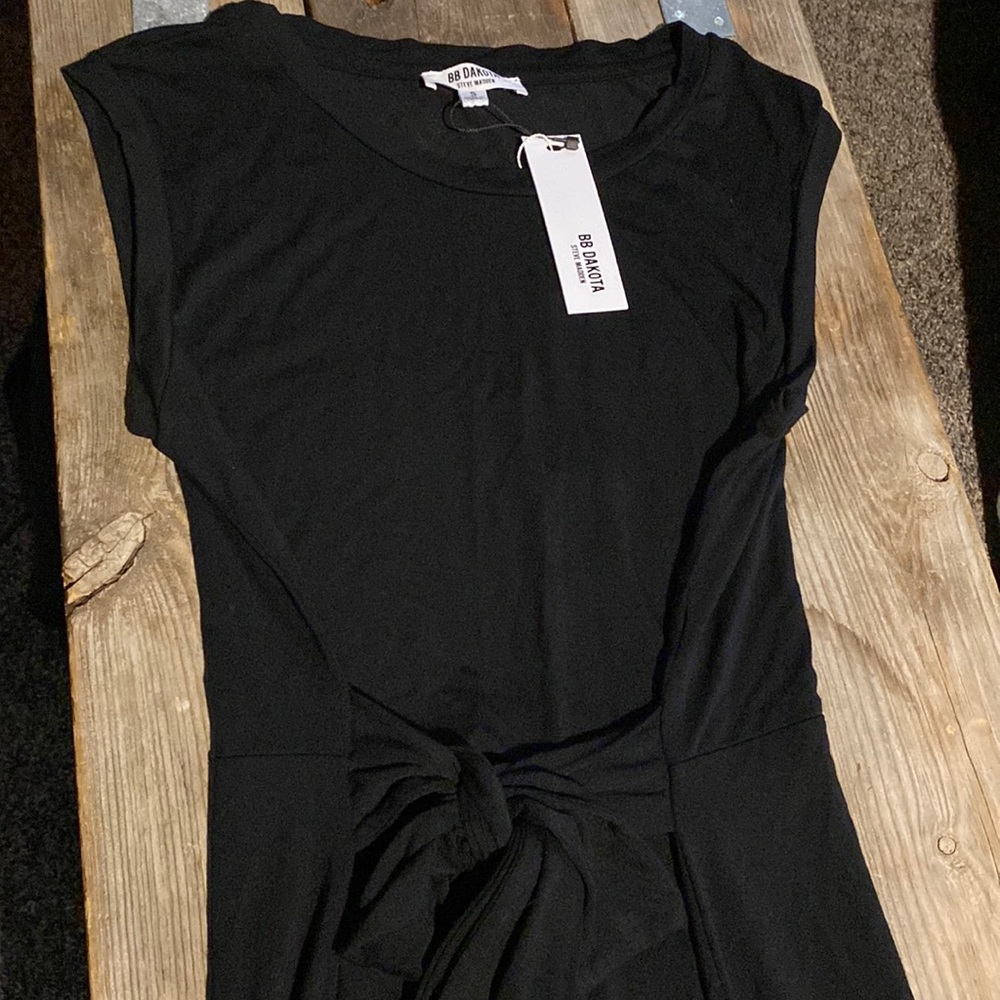BbDakota Jumpsuit. Black, soft cotton jersey size 4.